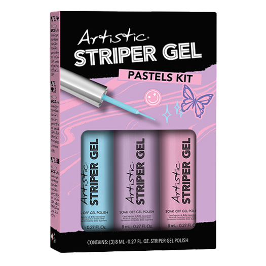 3pc Striper Gel Kit - Pastels